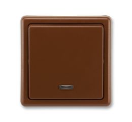 Classic 3553-27289 H3 Přepínač střídavý, s orient. doutnavkou, řazení 6So, hnědá, ABB