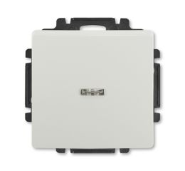 Swing® vypínač řazení č.7So křížový s průzorem 3557G-A07341 S1 světle šedá ABB