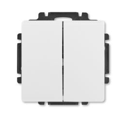 Swing®, Swing®L vypínač řazení č.6+6 (6+1) dvojitý schodišťový 3557G-A52340 B1 jasně bílá ABB