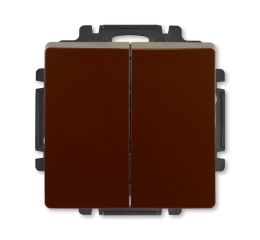 Swing® vypínač řazení č.6+6 (6+1) dvojitý schodišťový 3557G-A52340 H1 hnědá ABB