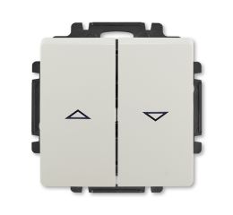 Swing® ovládač žaluziový jednopólový řazení č.1/0+1/0 s blokováním 3557G-A88340 S1 světle šedá ABB