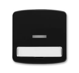 Tango® kryt spínače jednoduchý s průzorem a popisovým polem 3558A-A610 N černá ABB