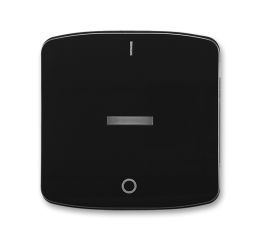 Tango® kryt spínače jednoduchý s čirým průzorem a potiskem 3558A-A655 N černá ABB