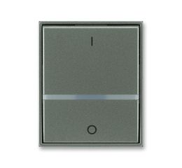 Time®, Time® Arbo kryt spínače s čirým průzorem a potiskem pro spínač č.2S 3558E-A00655 34 antracit ABB