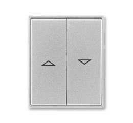 TIME 3558E-A00662 08 Kryt spínače žaluziového, kolébkového, dělený, titanová, ABB