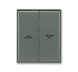 Time®, Time® Arbo kryt spínače žaluziového děleného s potiskem 3558E-A00662 34 antracit ABB