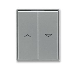 ABB 3558E-A00662 36 Kryt spínače žaluziového dělený s potiskem ocelová