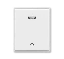 Time®, Element® kryt jednoduchý s potiskem a čirým průzorem 3558E-A00933 01 bílá/ledová bílá ABB