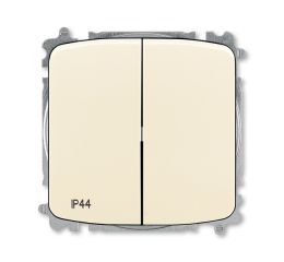 Tango® vypínáč lustrový řazení č.5 krytí IP44, bezšroubové svorky 3559A-A05940 C béžová ABB