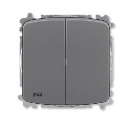 Tango® vypínáč lustrový řazení č.5 krytí IP44, bezšroubové svorky 3559A-A05940 S2 kouřová šedá ABB