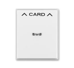 Time®, Element® kryt spínače kartového s čirým průzorem a potiskem 3559E-A00700 01 bílá/ledová bílá ABB