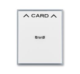 Element® kryt spínače kartového s čirým průzorem a potiskem 3559E-A00700 04 bílá/ledová šedá ABB