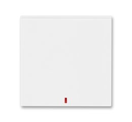 Levit® kryt vypínače jednoduchý s červeným průzorem 3559H-A00655 03 bílá/bílá ABB