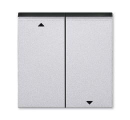 Levit M® kryt spínače žaluziového kolébkového, dělený, s potiskem 3559H-A00662 70 titanová/kouřová černá ABB