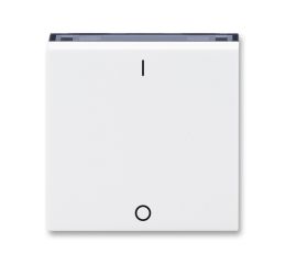 Levit® kryt vypínače jednoduchý s potiskem, spínače ř.3 3559H-A00933 62 bílá/kouřová černá