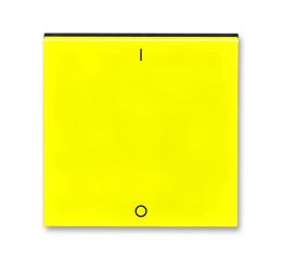 Levit® kryt jednoduchý s potiskem, pro spínače ř. 3 3559H-A00933 64 žlutá/kouřová černá ABB