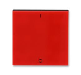 Levit® kryt jednoduchý s potiskem, pro spínače ř. 3 3559H-A00933 65 červená/kouřová černá ABB