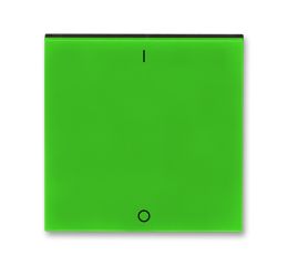 Levit® kryt jednoduchý s potiskem, pro spínače ř. 3 3559H-A00933 67 zelená/kouřová černá ABB