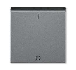 Levit M® kryt jednoduchý s potiskem a čirým průzorem (pro spínače řaz. 3S) 3559H-A00933 69 ocelová/kouřová černá ABB