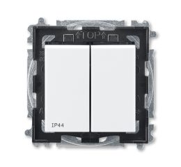 Levit® vypínač lustrový, řazení č.5, krytí IP44 3559H-A05940 62 bílá/kouřová černá ABB