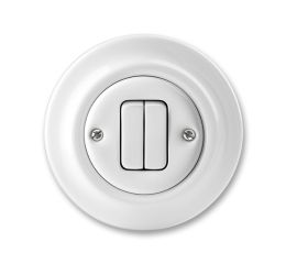 Decento® spínač č.5 lustrový 3559K-C05345 bílý porcelánový ABB