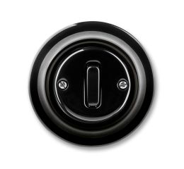 Decento® spínač č.7 křížový 3559K-C07345 N černý porcelánový ABB