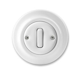 Decento® ovládač č.6/0 (1/0) přepínací se svorkou N 3559K-C86345 bílý porcelánový ABB