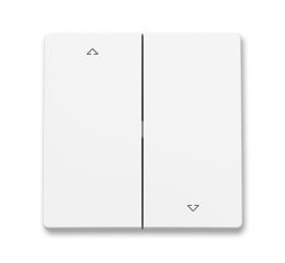 Zoni® kryt spínače žaluziového dělený s potiskem 3559T-A00662 240 matná bílá ABB