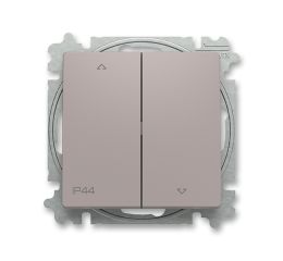 Zoni® ovládač žaluziový s krytem, řazení č.1/0+1/0, krytí IP44 3559T-A88940 244 greige ABB