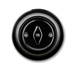 Decento® spínač č.7 křížový otočný 3560K-C07345 N černý porcelánový ABB