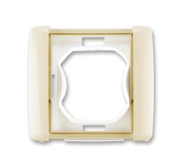 ELEMENT 3901E-A00941C    Rámeček jednonásobný (s těsnicí manžetou), IP 44, slonová kost AB