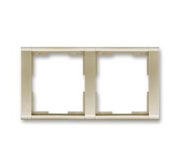 Time® rámeček dvojnásobný vodorovný 3901F-A00120 33 šampaňská ABB