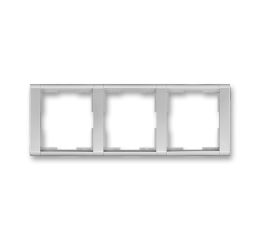 Time® rámeček trojnásobný vodorovný 3901F-A00130 08 titanová ABB