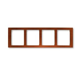 Time® Arbo rámeček čtyřnásobný vodorovný 3901F-A50140 53J mahagon ABB
