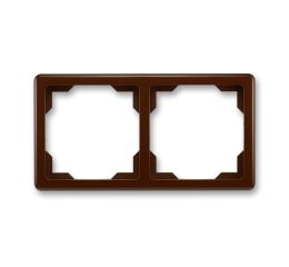 Swing® rámeček dvojnásobný (pro vodorovnou i svislou montáž) 3901G-A00020 H1 hnědá ABB
