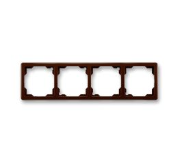 Swing® rámeček čtyřnásobný (pro vodorovnou i svislou montáž) 3901G-A00040 H1 hnědá ABB