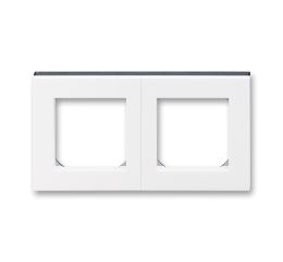 Levit®  rámeček dvojnásobný, pro vodorovnou i svislou montáž 3901H-A05020 62 bílá/kouřová černá ABB