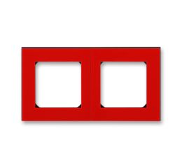 Levit® rámeček dvojnásobný, pro vodorovnou i svislou montáž 3901H-A05020 65 červená/kouřová černá ABB