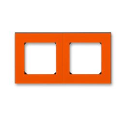 Levit® rámeček dvojnásobný, pro vodorovnou i svislou montáž 3901H-A05020 66 oranžová/kouřová černá ABB