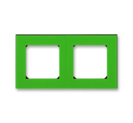 Levit® rámeček dvojnásobný, pro vodorovnou i svislou montáž 3901H-A05020 67 zelená/kouřová černá ABB