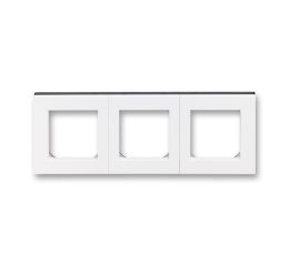 Levit®  rámeček trojnásobný, pro vodorovnou i svislou montáž 3901H-A05030 62 bílá/kouřová černá ABB