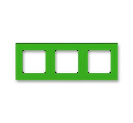 Levit® rámeček trojnásobný, pro vodorovnou i svislou montáž 3901H-A05030 67 zelená/kouřová černá ABB