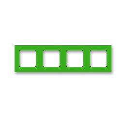 Levit® rámeček čtyřnásobný, pro vodorovnou i svislou montáž 3901H-A05040 67 zelená/kouřová černá ABB