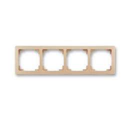 Swing®L rámeček čtyřnásobný (vodorovná i svislá montáž) 3901J-A00040 C3 mocca ABB