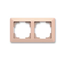 Zoni® rámeček dvojnásobný pro vodorovnou i svislou montáž 3901T-A00020 142 pudrová/bílá ABB