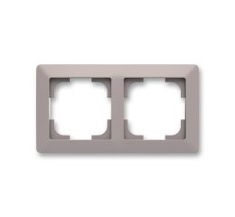 Zoni® rámeček dvojnásobný pro vodorovnou i svislou montáž 3901T-A00020 144 greige/bílá ABB