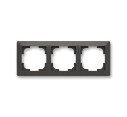 Zoni® rámeček trojnásobný pro vodorovnou i svislou montáž 3901T-A00030 137 matná černá/bílá ABB