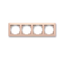 Zoni® rámeček čtyřnásobný pro vodorovnou i svislou montáž 3901T-A00040 142 pudrová/bílá ABB