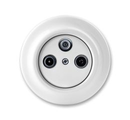 Decento® zásuvka TV+R-SAT koncová 5011K-C00403 bílá porcelánová ABB
