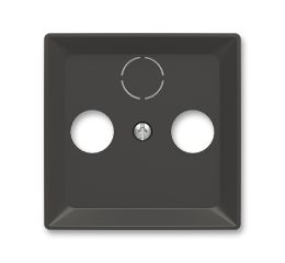 Zoni® kryt zásuvky televizní, rozhlasové (a satelitní) 5011T-A00300 237 matná černá ABB